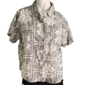 NWT Eden & Olivia Bandana shirt  L
